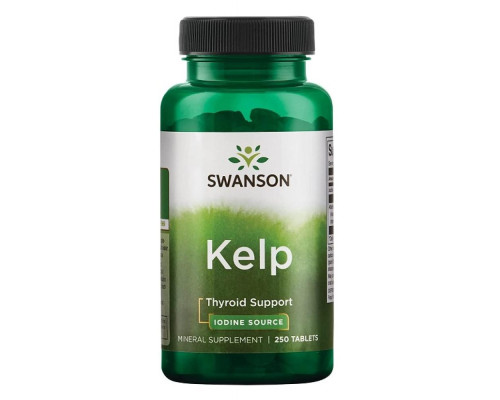 Kelp Iodine Source 225 mcg - 250 Tabs Per Bottle Kelp Iodine Source 225 mcg - 250 Tabs Per Bottle