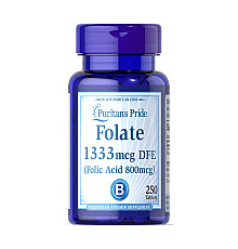 Фолієва кислота (Folate 1333мкг DFE) - 250 таблеток
