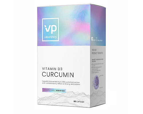 Curcumin + D3 500 mg - 60 caps