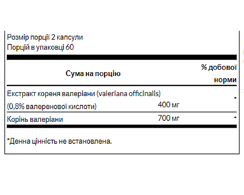 Valerian Root Extract 200mg - 120 caps