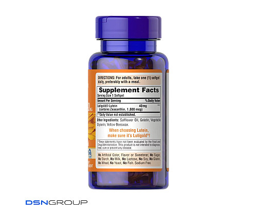 Лютеїн із зеаксантином Lutein 40мг with Zeaxanthin - 60 капсул