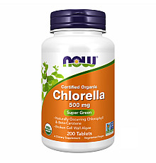 Organic Chlorella Now Foods 500mg - 200 tabs