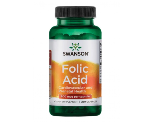 Folic Acid 800 mcg - 250 Caps Folic Acid 800 mcg - 250 Caps