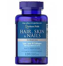 Hair, Skin and Nails Formula Type 1 and 3 Collagen - 120 caps