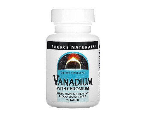 Ванадій з хромом - Vanadium with Chromium - 90 таблеток