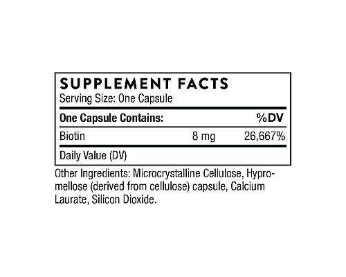 Біотин Thorne Biotin-8 - 60 капсул