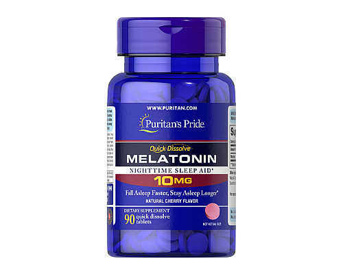 Quick Dissolve Melatonin 10 mg Cherry Flavor - 90 Tablets