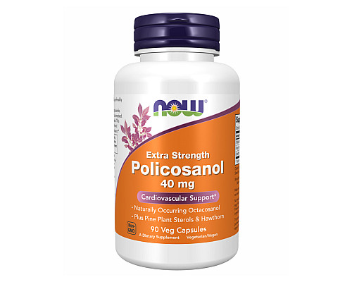 Policosanol Now Foods 40mg Plus - 90 vcaps