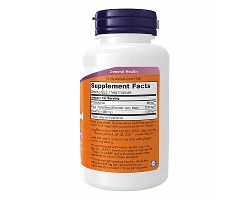 Policosanol Now Foods 40mg Plus - 90 vcaps
