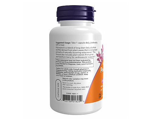 Policosanol Now Foods 40mg Plus - 90 vcaps
