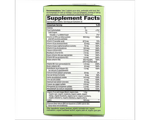 Alive Organic Garden Goodness Women - 60 tabs