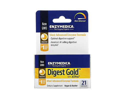 Ферменти для травлення Digest Gold - 21 капсул Sample bottle