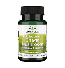 Повний спектр Гриб Чага Full Spectrum Chaga Mushroom 400мг - 60 капсул