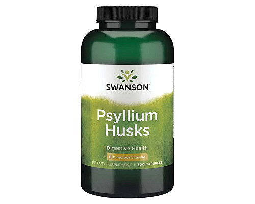 Лушпиння подорожника Psyllium Husks 610мг - 300 капсул
