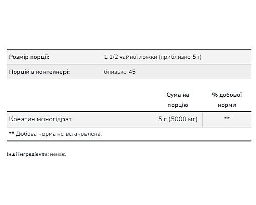 Креатин Creatine Powder - 600г Креатин Creatine Powder - 600г