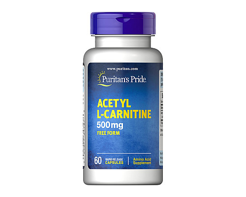 Ацетил L-карнітин (Acetyl L-Carnitine) 500мг - 60 Капсули