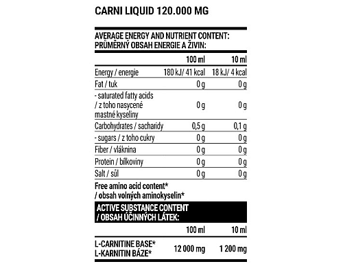 Carni 120000 Extrifit - 1000ml Mandarin