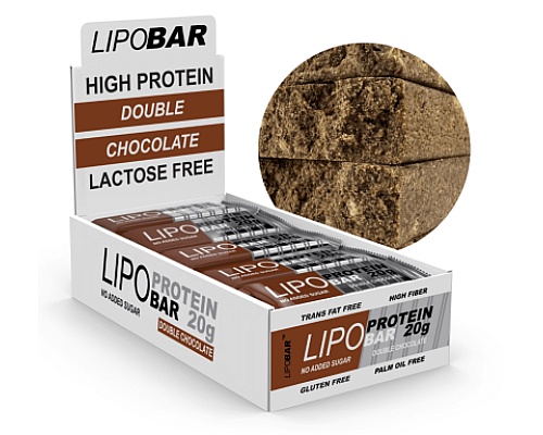 Lipobar - 20x50g Double chocolate