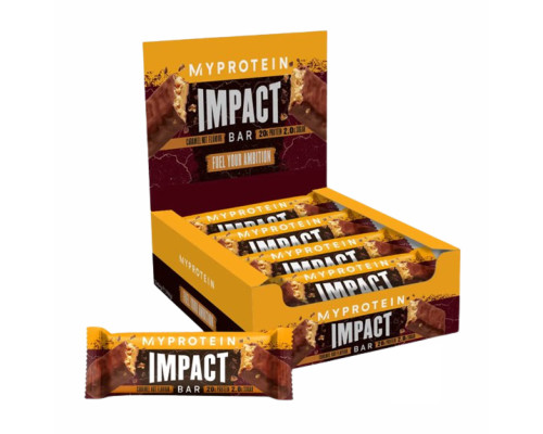 Impact Protein Bar - 12x64g Caramel Nut