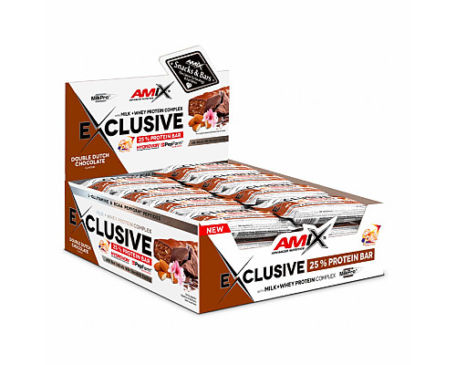 Exclusive Protein Bar - 12x85g Double Dutch Chocolate