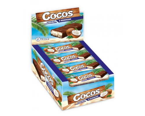 Кокосові батончики Cocos Bar - 25x35г