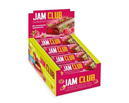 Желейний батончик Jam Club - 24x40г Желе з малиною