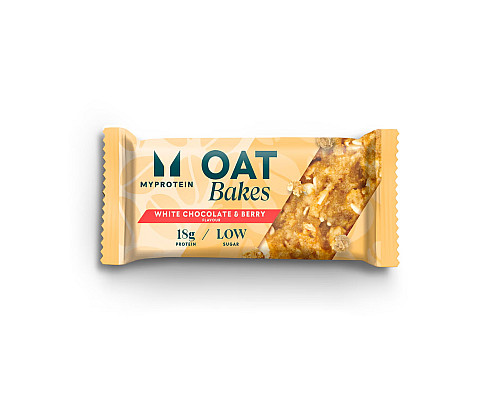Протеїновий батончик Oat Bakes - 75г Смак білого шоколаду та ягід (Поштучно)
