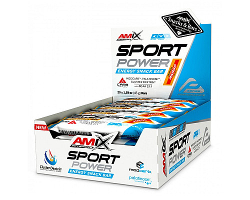 Sport Power Energi Snack Bar Amix - 20x45g Tropical Mango