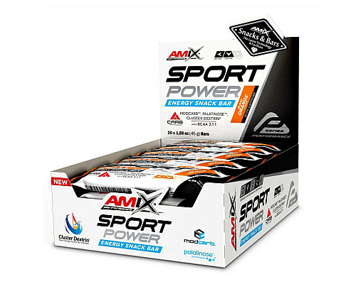 Sport Power Energi Snack Bar Amix - 20x45g With Caffeine-Blood Orange
