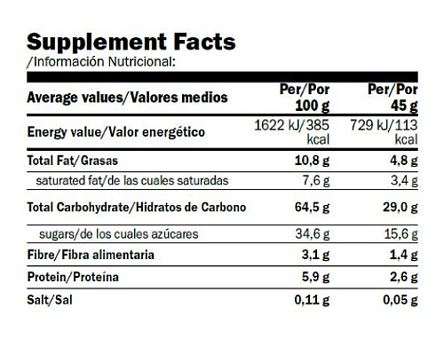 Sport Power Energi Snack Bar Amix - 20x45g With Caffeine-Blood Orange
