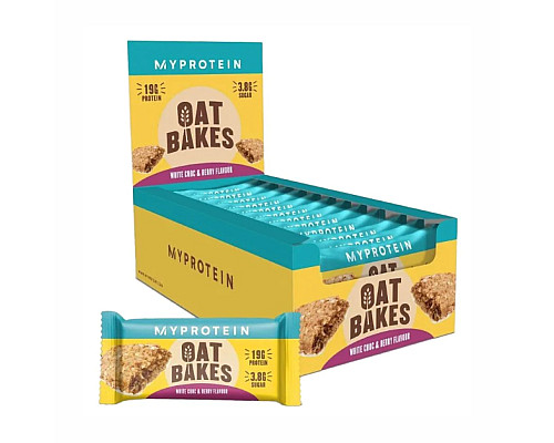Oat Bakes - 12x75g White Choc & Berry Flavour Oat Bakes - 12x75g White Choc & Berry Flavour