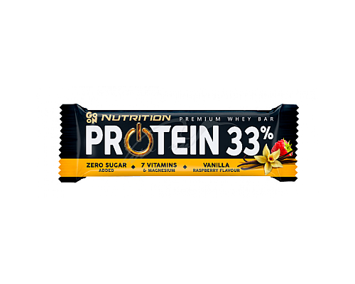 Protein 33% Bar - 50g Vanilla-Raspberry
