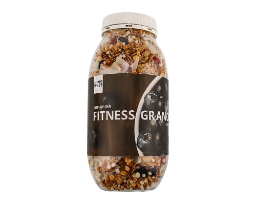 Фітнес гранули Fitness Granola - 450г Чорниця з протеїном