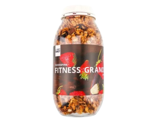 Фітнес гранули Fitness Granola - 450г Полуниця з білком