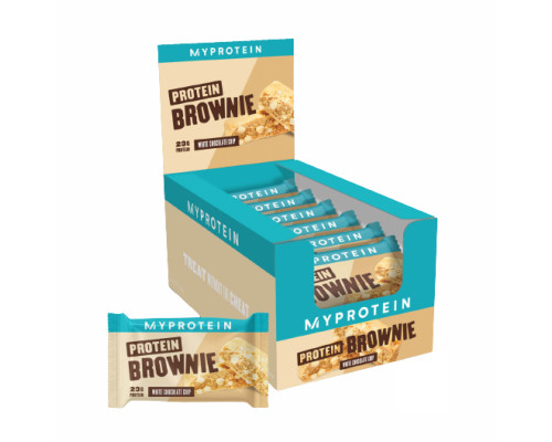 Protein Brownie  Myprotein - 12x75g White Chocolate