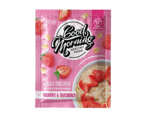 Good Morning Oatmeal - 30х40g Milk Strawberry
