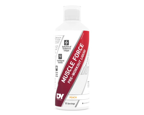 DY Nutrition Muscle Force PWO Liquid - 500ml Peach