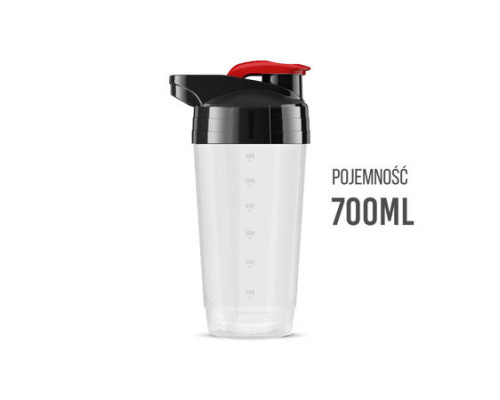 Шейкер SHAKER 700 мл K-SPORT SHK002, білий/прозорий Шейкер SHAKER 700 мл K-SPORT SHK002, білий/прозорий