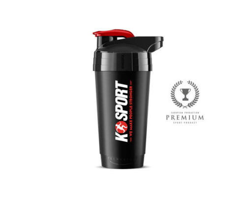 Шейкер SHAKER 700 мл K-SPORT SHK002, чорний Шейкер SHAKER 700 мл K-SPORT SHK002, чорний