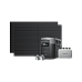 Комплект енергонезалежності EcoFlow PowerStream - мікроінвертор 600W + зарядна станція Delta Max 2000 + 2 x 400W стаціонарні сонячні панелі