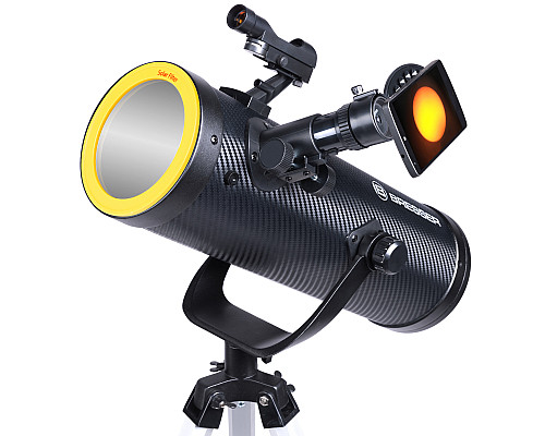 Телескоп Bresser Solarix 114/500 AZ Carbon з сонячним фільтром і адаптером для смартфона (4614505) Телескоп Bresser Solarix 114/500 AZ Carbon з сонячним фільтром і адаптером для смартфона (4614505)