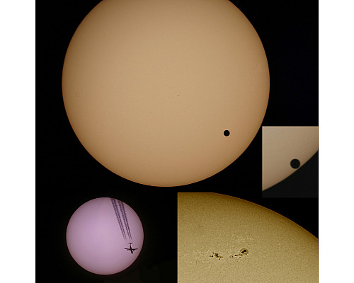 Телескоп Bresser Venus Solar 76/700 AZ Carbon з адаптером для смартфона (4541009)