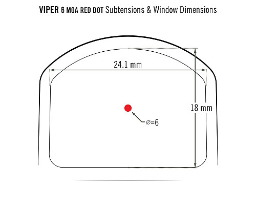 Приціл коліматорний Vortex Viper Red Dot 6 MOA (VRD-6)