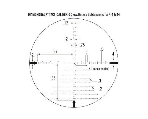 Приціл оптичний Vortex Diamondback Tactical FFP 4-16x44 EBR-2C MOA (DBK-10026)
