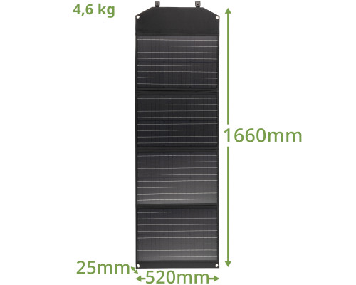 Портативний зарядний пристрій сонячна панель Bresser Mobile Solar Charger 120 Watt USB DC (3810070)