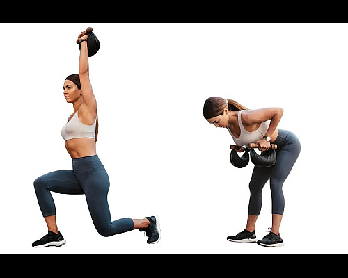 Гантелі з підставкою NOHRD Oak Vintage Leather 2-8 кг