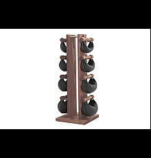 Стійка з гантелями NOHRD Oak Vintage Leather 2-8 кг