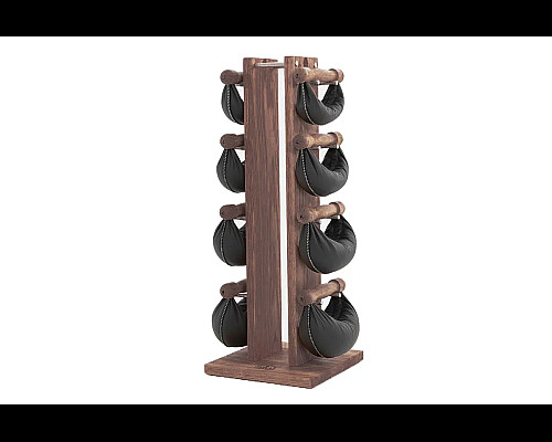 Стійка з гантелями NOHRD Oak Vintage Leather 2-8 кг