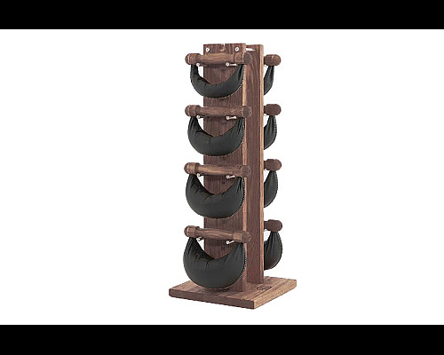 Стійка з гантелями NOHRD Oak Vintage Leather 2-8 кг