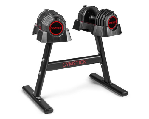 Стійка для гантелей Gymstick Quick‑Lock, чорно-червона